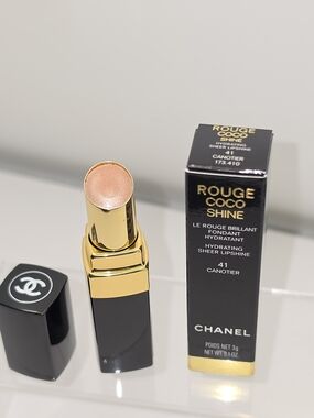 ORIGINAL CHANEL Rouge Coco Shine Hydrating Sheer Lipshine - 41 Canotier